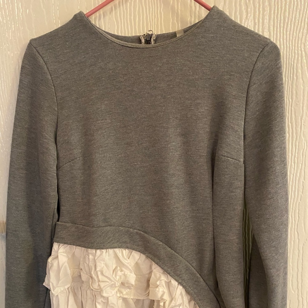 Ruched long-sleeved Top